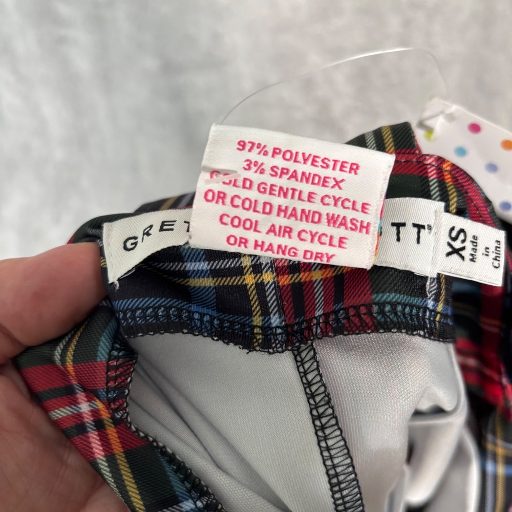 Gretchen Scott Isosceles Dress Duke of York Black Multi Plaid‎ Tartan XS NEW - Picture 4 of 13